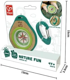 Hape E5575 Camper-Set, Kompass Und Karabiner Für Kinder, 2teilig, Nature Fun -Djeco Geschaft hape e5575 camper set kompass und karabiner fuer kinder 2teilig nature fun 3
