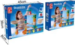 Hape E6020 Medium Set Quadrilla, Kugelbahn Mit 44 Bauteilen Aus Holz Und 50 Murmeln, Ab 4 Jahren -Djeco Geschaft hape e6020 medium set quadrilla kugelbahn mit 44 bauteilen aus holz und 50 murmeln ab 4 jahren 3