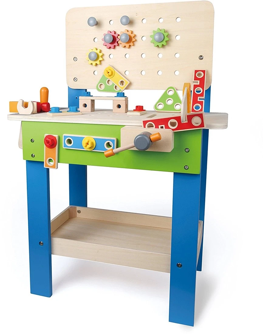 Hape Meister-Werkbank | Preisgekrönte Werkzeugbank Für Kinder Aus Holz Spielzeug Spiel Kreatives Bauen, Höhenverstellbar 35-teilige Werkstatt Für Kleinkinder 3 Hape Meister-Werkbank | Preisgekrönte Werkzeugbank Für Kinder Aus Holz Spielzeug Spiel Kreatives Bauen, Höhenverstellbar 35-teilige Werkstatt Für Kleinkinder