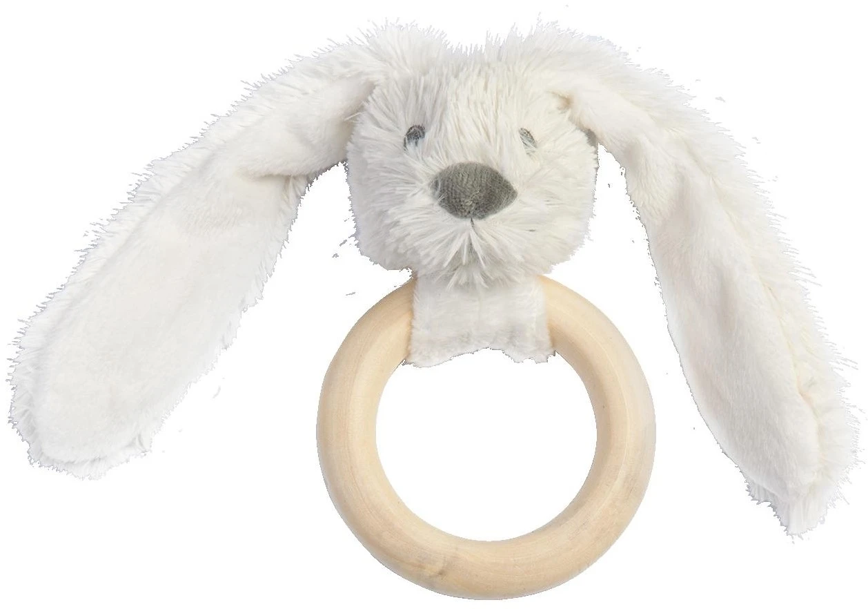 Happy Horse Elfenbein Kaninchen Richie Beißring Aus Holz - 12 Cm 3 Happy Horse Elfenbein Kaninchen Richie Beißring Aus Holz - 12 Cm