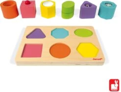 Janod Holz-Sortierspiel "Formen/ Bausteine" -Djeco Geschaft holz sortierspiel quot formen bausteine quot 2