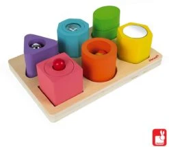 Janod Holz-Sortierspiel "Formen/ Bausteine" -Djeco Geschaft holz sortierspiel quot formen bausteine quot 3