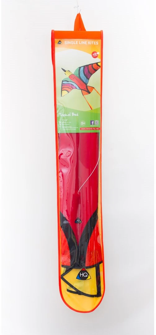 HQ 106522 - Tropical Bird Kinderdrachen Einleiner, Ab 5 Jahren, 75x150cm, Inkl. 17kp Polyesterschnur 40m Auf Spule, 2-5 Beaufort 4 HQ 106522 - Tropical Bird Kinderdrachen Einleiner, Ab 5 Jahren, 75x150cm, Inkl. 17kp Polyesterschnur 40m Auf Spule, 2-5 Beaufort – Bild 2