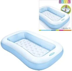 Intex Rectangular Pool - Kinder Aufstellpool - Planschbecken - 166 X 100 Cm X 25 Cm - Für 2+ Jahre