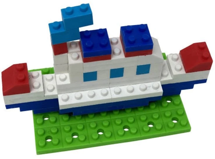 Iwako Blocks Puzzle-Radiergummi - Steamboat 5 Iwako Blocks Puzzle-Radiergummi - Steamboat – Bild 3