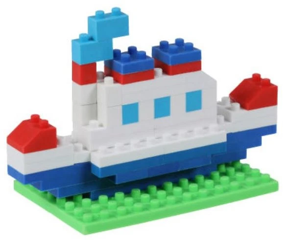 Iwako Blocks Puzzle-Radiergummi - Steamboat 3 Iwako Blocks Puzzle-Radiergummi - Steamboat