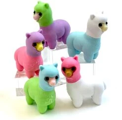 Iwako Colorz Rätsel Radiergummis Lama Set - 5 Stück