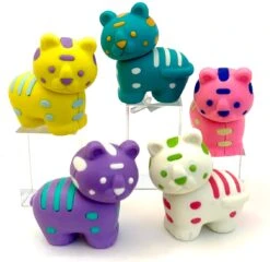 Iwako Colorz Rätsel Radiergummis Tiger Set - 5 Stück