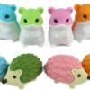 Iwako Puzzel Gum Hamster & Egel - 8 Stuks -Djeco Geschaft iwako puzzel gum hamster egel 8 stuks