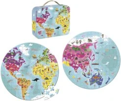Janod - 208-teiliges Kinderpuzzle Welt - Beidseitig - Lernspiel Geografie - Entwicklung Von Feinmotorik Und Konzentration - Ab 7 Jahren, J02655 6 Janod - 208-teiliges Kinderpuzzle Welt - Beidseitig - Lernspiel Geografie - Entwicklung Von Feinmotorik Und Konzentration - Ab 7 Jahren, J02655 -Djeco Geschaft janod 208 teiliges kinderpuzzle welt beidseitig lernspiel geografie entwicklung von feinmotorik und konzentration ab 7 jahren j02655 2