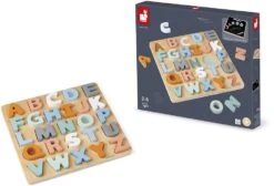 Janod - Alphabet-Puzzle Aus Holz 26 Teile - Kollektion Sweet Cocoon - Baby- Und Kleinkindspielzeug Farbe Auf Wasserbasis - Erlernen Des Alphabets Und Der Schrift - Ab 2 Jahren, J04412 -Djeco Geschaft janod alphabet puzzle aus holz 26 teile kollektion sweet cocoon baby und kleinkindspielzeug farbe auf wasserbasis erlernen des alphabets und der schrift ab 2 jahren j04412 2
