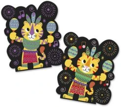 Janod Atelier - Kraskaarten Muziekfeest -Djeco Geschaft janod atelier kraskaarten muziekfeest 2