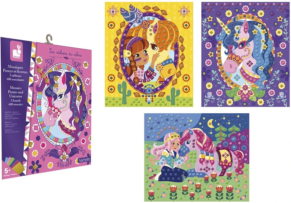 Janod Atelier - Mozaiek Foamstickers Paarden En Eenhoorns 5 Janod Atelier - Mozaiek Foamstickers Paarden En Eenhoorns – Bild 3