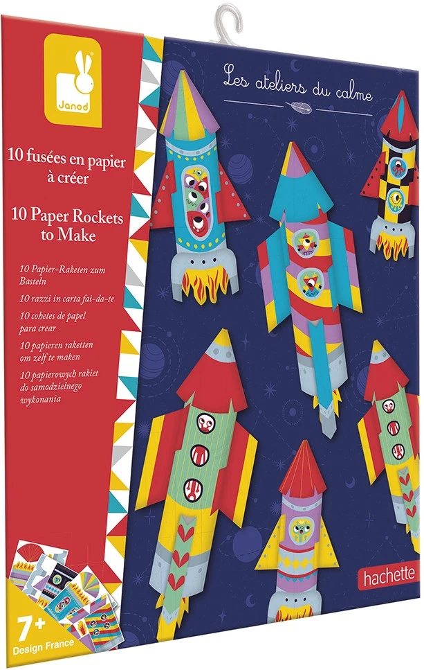 Janod Atelier - Raketten Maken, Inclusief Lanceerstation 4 Janod Atelier - Raketten Maken, Inclusief Lanceerstation – Bild 2