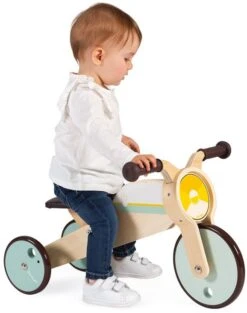 Janod Janod-2-in-1 Schaukel Dreirad Aus Holz-Anpassbare Wippe-Motorik Und Gleichgewichtssinn Entwickeln-Baby Holzspielzeug-FSC-Zertifiziert-Ab 12 Monaten, J03284 12 Janod Janod-2-in-1 Schaukel Dreirad Aus Holz-Anpassbare Wippe-Motorik Und Gleichgewichtssinn Entwickeln-Baby Holzspielzeug-FSC-Zertifiziert-Ab 12 Monaten, J03284 -Djeco Geschaft janod bikloon 2 in 1 houten schommelmotor driewieler