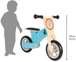 Janod - Bikloon ‘Little Racer’ - Laufrad Aus Holz - Lernlaufrad - Motorik Und Gleichgewichtssinn Entwickeln - Kinder Holzspielzeug - FSC®-Zertifiziert - Ab 2 Jahren, J03285 -Djeco Geschaft janod bikloon little racer houten loopfiets