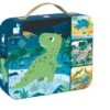 Janod - Erweiterbares Kinderpuzzle 6-16 Teile - Die Dinosaurier - Lernspiel Ab 3 Jahren, J02657 -Djeco Geschaft janod erweiterbares kinderpuzzle 6 16 teile die dinosaurier lernspiel ab 3 jahren j02657