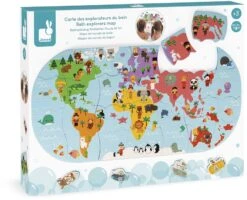 Janod - Forscher-Karte Für Die Badewanne - Badespielzeug Für Babys Und Kleinkinder - Handhabung Und Geschicklichkeit - Ab 3 Jahren, J04719 -Djeco Geschaft janod forscher karte fuer die badewanne badespielzeug fuer babys und kleinkinder handhabung und geschicklichkeit ab 3 jahren j04719 2