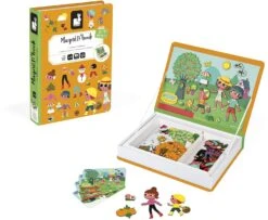 Janod J02721 Magnéti'book 4 Saisons, 115 Magnets Magneti'Book Die 4 Jahreszeiten, Orange -Djeco Geschaft janod j02721 magneti book 4 saisons 115 magnets magneti book die 4 jahreszeiten orange 2