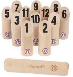 Janod J03024 28 Holzkegel Spiel Für Draußen Und Im Freien-Geschicklichkeitsspiel Ab 5 Jahren -Djeco Geschaft janod j03024 28 holzkegel spiel fuer draussen und im freien geschicklichkeitsspiel ab 5 jahren 3