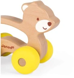 Janod J04613 Baby Pop Greifling-Auto, Bär Gelb -Djeco Geschaft janod j04613 baby pop greifling auto baer gelb 3