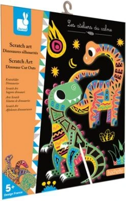 Janod J07889 Dinosaurier Ausschnitte Scratch Art