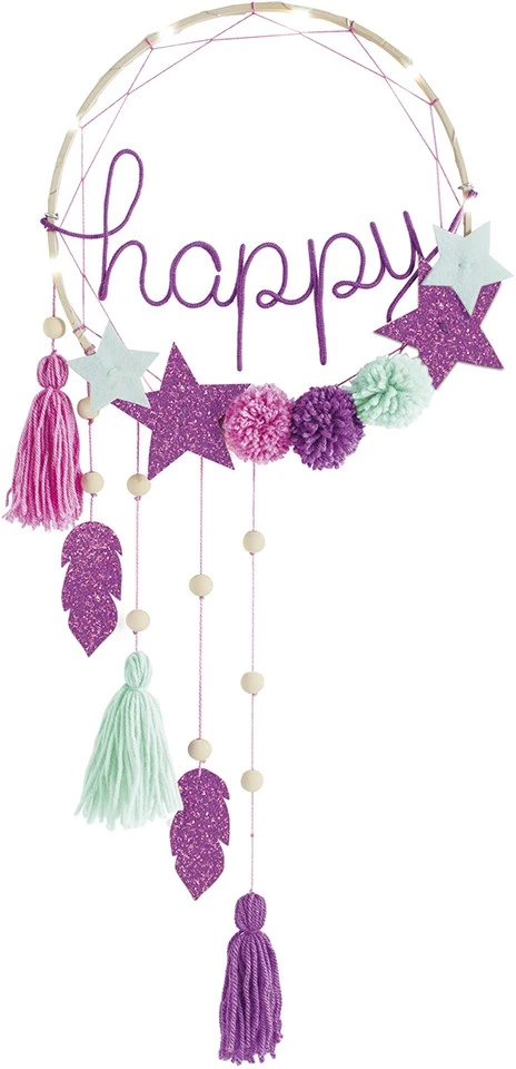 Janod J07927 Hängelampe „Happy“ Zum Selbermachen-Les Ateliers Déco-Set Für Kreative Freizeitbeschäftigungen Kinder-Entwicklung Von Feinmotorik Und Kreativität-Ab 8 Jahren 3 Janod J07927 Hängelampe „Happy“ Zum Selbermachen-Les Ateliers Déco-Set Für Kreative Freizeitbeschäftigungen Kinder-Entwicklung Von Feinmotorik Und Kreativität-Ab 8 Jahren