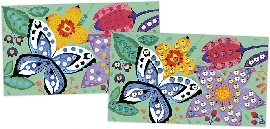 Janod J07946 Metallplättchen Zum Aufkleben Wunderbarer Garten-Les Ateliers Du Calme-Set Für Kreative Freizeitbeschäftigungen Für Kinder-Entwicklung Von Feinmotorik Und Kreativität-Ab 5 Jahren 4 Janod J07946 Metallplättchen Zum Aufkleben Wunderbarer Garten-Les Ateliers Du Calme-Set Für Kreative Freizeitbeschäftigungen Für Kinder-Entwicklung Von Feinmotorik Und Kreativität-Ab 5 Jahren – Bild 2