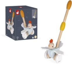Janod J08260 Schiebespielzeug Aus Holz „Huhn“ -Baby-und Kleinkindspielzeug-Entwicklung Von Motorik Und Fantasie-Leise Räder-FSC-Zertifiziert-Ab 18 Monaten -Djeco Geschaft janod j08260 schiebespielzeug aus holz huhn baby und kleinkindspielzeug entwicklung von motorik und fantasie leise raeder fsc zertifiziert ab 18 monaten 3