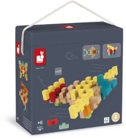 Janod J08301 Holzbau Barrel 100 Stück-Konstruktionsspiel-Erlernen Der Feinmotorik Und Konzentration-Massives Buchenholz FSC-Zertifiziert-Bemalt-Wasser-Ab 6 Jahren -Djeco Geschaft janod j08301 holzbau barrel 100 stueck konstruktionsspiel erlernen der feinmotorik und konzentration massives buchenholz fsc zertifiziert bemalt wasser ab 6 jahren 2