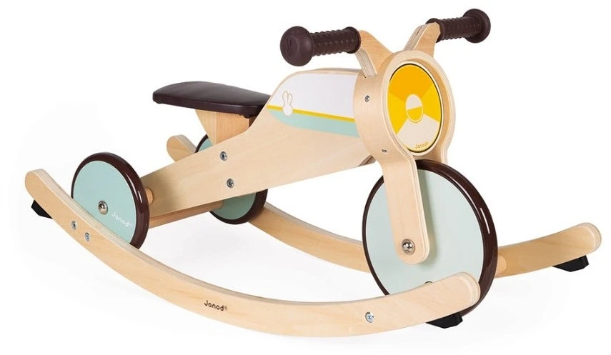 Janod Janod-2-in-1 Schaukel Dreirad Aus Holz-Anpassbare Wippe-Motorik Und Gleichgewichtssinn Entwickeln-Baby Holzspielzeug-FSC-Zertifiziert-Ab 12 Monaten, J03284 4 Janod Janod-2-in-1 Schaukel Dreirad Aus Holz-Anpassbare Wippe-Motorik Und Gleichgewichtssinn Entwickeln-Baby Holzspielzeug-FSC-Zertifiziert-Ab 12 Monaten, J03284 – Bild 2