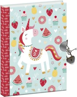 Janod Jolie Papeterie - Dagboek Met Slot Vos En Eenhoorn