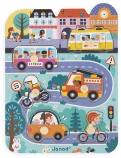 Janod Knoppuzzel - In De Stad -Djeco Geschaft janod knoppuzzel in de stad 2