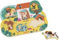 Janod Knoppuzzel - Platteland -Djeco Geschaft janod knoppuzzel platteland 3