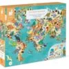 Janod - Lernpuzzle Die Dinosaurier - 200 Teile - Ab 6 Jahren, J02679 -Djeco Geschaft janod lernpuzzle die dinosaurier 200 teile ab 6 jahren j02679