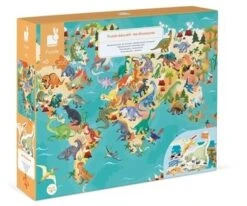 Janod - Lernpuzzle Die Dinosaurier - 200 Teile - Ab 6 Jahren, J02679