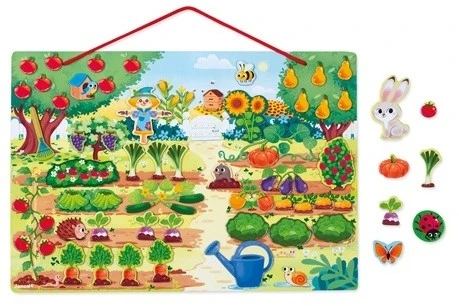 Janod - Mein Magnetischer Garten - Lernspielzeug Aus Holz Für Babys Und Kleinkinder - 70 Magnete Enthalten - Ab 3 Jahren, J05463 3 Janod - Mein Magnetischer Garten - Lernspielzeug Aus Holz Für Babys Und Kleinkinder - 70 Magnete Enthalten - Ab 3 Jahren, J05463