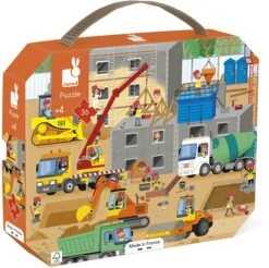 Janod Puzzel - Op De Bouwplaats -Djeco Geschaft janod puzzel op de bouwplaats 3