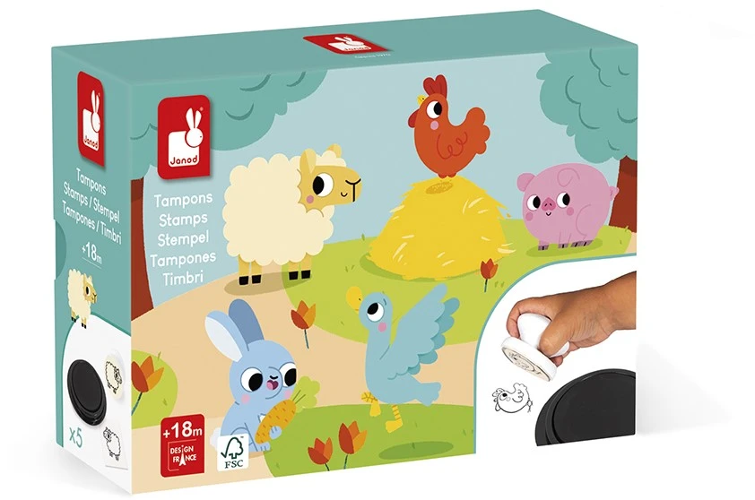 Janod Stampinoo - Stempels Boerderij 4 Janod Stampinoo - Stempels Boerderij – Bild 2