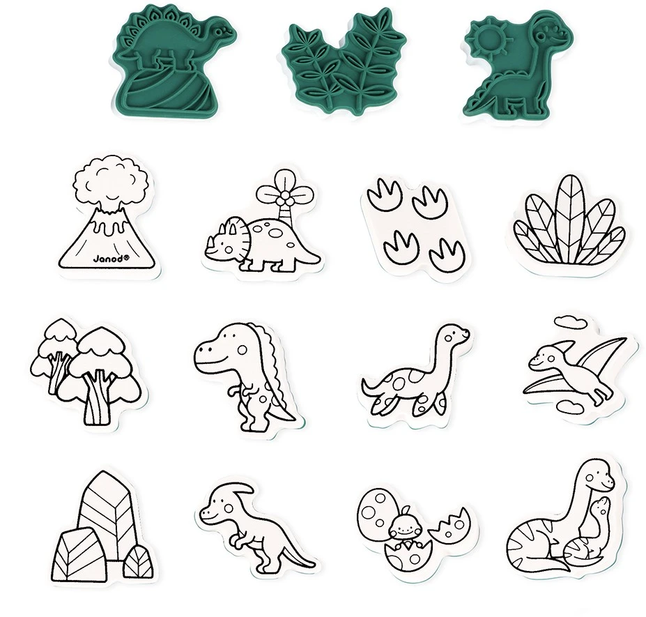 Janod Stampinoo - Stempels Dino 3 Janod Stampinoo - Stempels Dino