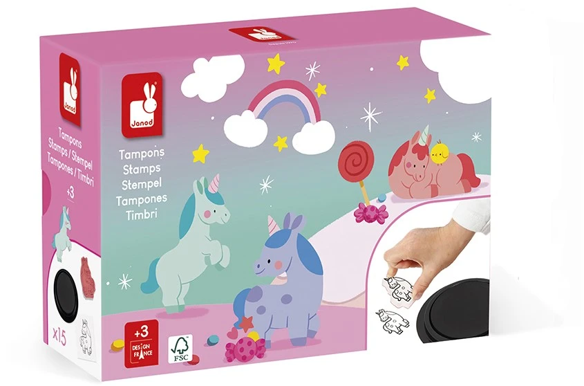 Janod Stampinoo - Stempels Eenhoorn 4 Janod Stampinoo - Stempels Eenhoorn – Bild 2
