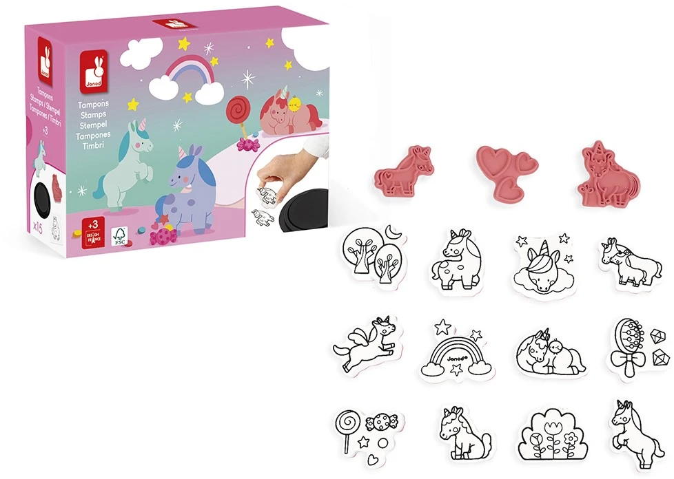 Janod Stampinoo - Stempels Eenhoorn 5 Janod Stampinoo - Stempels Eenhoorn – Bild 3