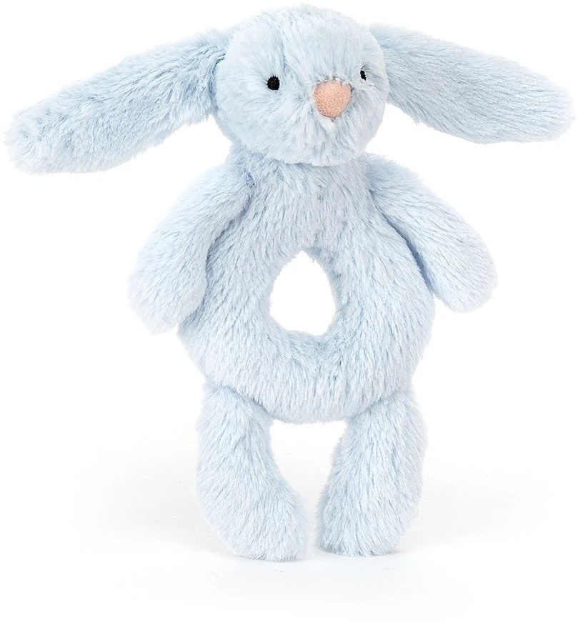 Jellycat Bashful Greifring Hase Blau 3 Jellycat Bashful Greifring Hase Blau