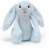 Jellycat Bashful Hase Blau Rassel - 18cm -Djeco Geschaft jellycat bashful hase blau rassel 18cm