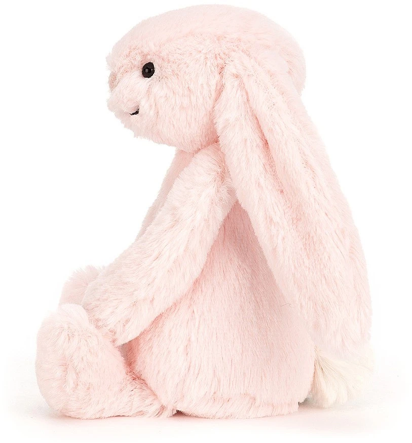 Jellycat Bashful Hase Rosa Rassel - 18cm 4 Jellycat Bashful Hase Rosa Rassel - 18cm – Bild 2
