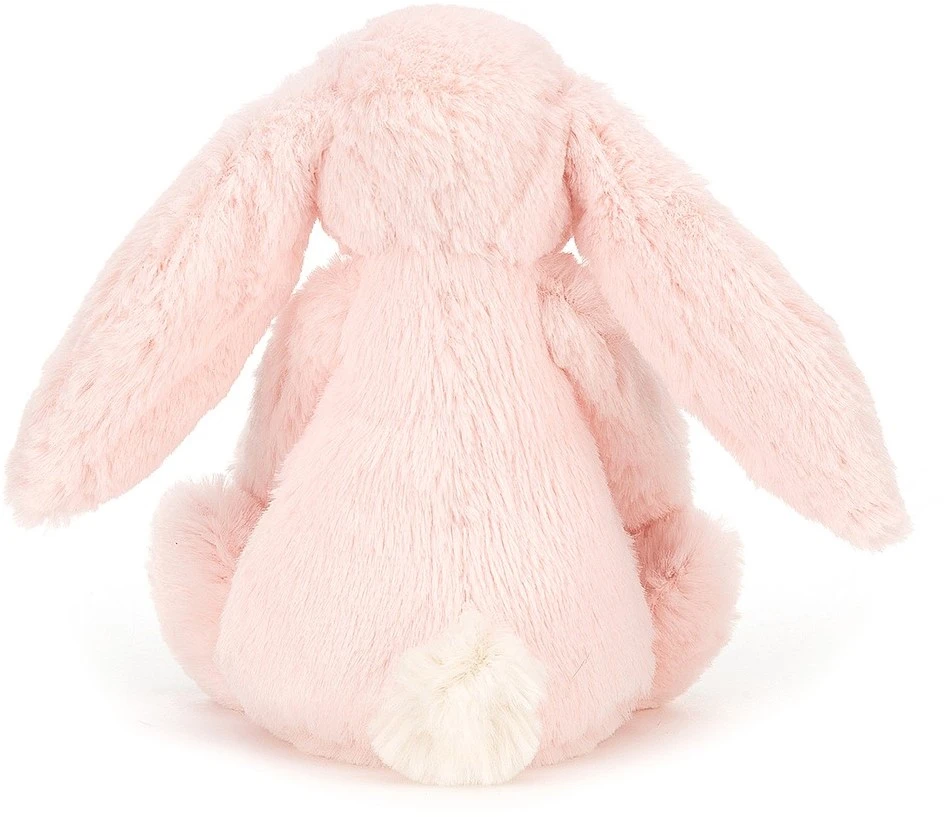 Jellycat Bashful Hase Rosa Rassel - 18cm 5 Jellycat Bashful Hase Rosa Rassel - 18cm – Bild 3