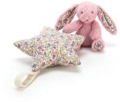Jellycat Bashful Spieluhr Hase Blossom Tulpe - 28cm -Djeco Geschaft jellycat bashful spieluhr hase blossom tulpe 28cm 3
