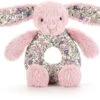Jellycat Greifring Hase Blossom Tulpe - 13cm -Djeco Geschaft jellycat greifring hase blossom tulpe 13cm