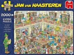 Jumbo 20030 Jan Van Haasteren-Die Bibliothek-2000 Teile Puzzlespiel, Mehrfarben -Djeco Geschaft jumbo 20030 jan van haasteren die bibliothek 2000 teile puzzlespiel mehrfarben 2