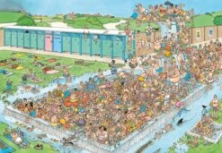 Jumbo-Puzzle Jan Van Haasteren Bomvol Bad - 2000 Teile -Djeco Geschaft jumbo puzzle jan van haasteren bomvol bad 2000 teile 2